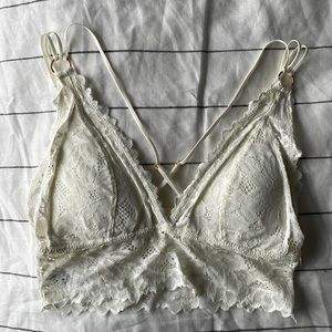 Aerie | Lace bralette, white